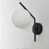 Wall Lamp Black Nordic Glass Led Indoor Moon Wandlamp Bedroom Aisle Decor Round Modern Bedside Light Lights