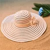 ワイドブリム帽子女性メッシュビーチサンハットとレディーフラワーバケツスンボンネットサイズ56-58cm