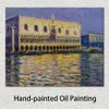 Claude Monet Canvas Art Palazzo Ducale 2 Handgjorda oljemålning Impressionist Artwork Home Decor Modernt Modern