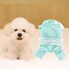 Hundebekleidung, hübscher Overall, auffälliger, dekorativer vierbeiniger Pullover mit Schleife aus Baumwolle für Haustiere