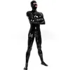 Volledige dekking mannen latex catsuit sexy fetish erotische kostuums rubberen bodysuit voor man plus size jumpsuit aanpassen Service267j