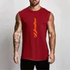 Мужские майки -вершины летние спортивные зал в майку мужчина тренировок рубашка рубашка для бодибилдинга одежда Фитнес Мужская одежда