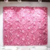 40x60cm Pannelli di fiori artificiali Decorazione di nozze Sfondo Champagne Seta Rosa Fiori finti Ortensia Muro 24pcs240z