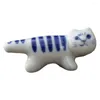 Chopsticks Useful Miniature Animals Ceramic Mini Cute Animal Stand Ornamental Multi-color Ornament For Family