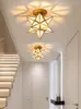 Taklampor Korridorlampbalkong Enkel hushåll Lyxkristall liten yta monterad