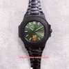 6 Style Mens Watch U1F Maker Najwyższa jakość 40,5 mm 5711 Czarna obudowa PVD Sapphire Glass Watches Transparent Cal.