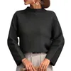 Damskie swetry panie okrągły szyję długie rękaw Swet Sweter Modna luźna czwarta kwarta zamka pullover kobiety i bluza dla