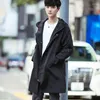 Men's Trench Coats Men Clothing 2023 Spring And Autumn Fashion Brand Large Size Coat Casual Long Hooded Loose Clothes