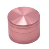 Nowy aluminiowy palenie zioła Tobacco Grinder Duży 63 mm 4 -częściowy z diamentowymi metalowymi zębami szlifierki