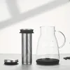 1pc Ice Drip Coffee Cold Extraction Pot, 32 Oz Hand Brew Cold Brewing Pot, Household Sharing Pot, Juice Filter Glass Pot