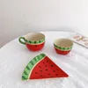 Plates Watermelon Slices Fruit Plate Cups Bowls Dessert Dinner Sold In Sushi Charger