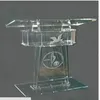 Transparent Lectern Classroom Lectern Podium Clear Acrylic Lectern Stand Modern Church Pulpit Clear Plastic Church Podium279z