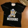 Kids Summer T-shirts Designer Tees Boys Girls Fashion Bear Letters Mosaic Printed Tops Children Casual Trendy Tshirts more Colors Luxury tops high quality 2023