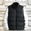 Heren Vesten Mouwloze Jassen Vrouwen Kleding 2023 Herfst Winter Vest Korte Slanke Verdikking Warm Vest Vrouwelijke Jas Zwart