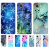 Voor Honor 50 Case Pro Back Phone Cover Huawei Nova 9 Nova9 Silicon Coque Marble Snow Flake Winter Christmas