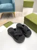 23ss Womens Leather Slippers Designer women Slides thong with Double Flip flops Slipper Metal Chain Fashion Summer Beach shoes 35-41