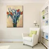 Tulpenvaas Claude Monet schilderij impressionistische kunst handgeschilderde canvas muur decor hoge kwaliteit