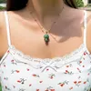 Tour de cou perles colorées été collier vacances femme bijoux fête cadeau ethnique mignon champignon pendentif colliers pour filles femmes