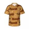 Niezwykłe koszule męskie krótkie skoczki śmieszne jaskier-psy koszuli plażowe ubrania osobowości