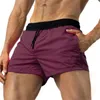 Shorts pour hommes Pantalons de survêtement d'été Séchage rapide Sans Linin Sports Sorts Litweit Ceinture élastique Boxers Ym Fitness Beac