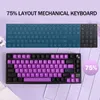 Tastaturen EPOMAKER TH80 SE Dichtung 75 % Mechanische Tastatur NKRO Austauschbare, nach Norden ausgerichtete RGB 2,4 GHz/Bluetooth 5.0/kabelgebundene Tastatur 230715