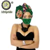 Vêtements ethniques couvre-chef africain chez les femmes accessoires de cheveux écharpe tête Turban dames chapeau Match impression masque S20H020216I