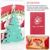 Greeting Cards Merry Christmas Card With Light&Music 3D UP Stereo Blessing Tree Friends Xmas Gifts Wishes Postcard205Y