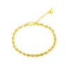 Lien Bracelets Femmes Bracelet Poignet Chaîne Mince En Forme D'oeil 18k Or Couleur Simple Style De Mode Bijoux Cadeau