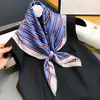 Sjaals Aankomst 2023 Fashion Silk Scarf vrouwen zakdoek vrouwelijke bandana nek hijab dame foularchief square square