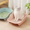 Other Cat Supplies Pet Cat Litter Box Grande Desodorante Intensificado Cat Toilet à prova de respingos com pá de areia para gatos Caixa de areia aberta para gatos Pet Supplies 230715