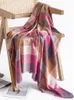 Schals Gestrickte Imitation Kaschmir Frauen Schal Kopftuch Winter Adrette Dame Retro Plaid Print Scarve Pashmina Mujer Wrap Schal