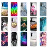 Para Huawei P40 Lite 5G 4G Case Back Cover E Phone P40Lite Bumper Macio Transparente TPU Silicone Coque Bag