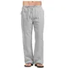 Men's Pants Cotton Linen Summer Solid Color Breathable Trousers Male Casual Elastic Waist Fitness 230715