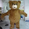 Haute qualité ours en peluche mascotte Costume dessin animé déguisement rapide adulte taille186O