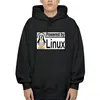 هوديز الرجال مدعوم من Linux OS Logo Hoodie