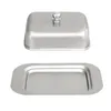 Dinnerware Sets Tray Lid Retainer Butter Keeper Storage Convenient Dish Accessory Stainless Steel