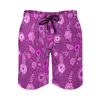 Mäns shorts elegant Ditsy Floral Board Leisure Man Beach Pants Purple Flowers Oversize Swim Trunks bekväma