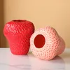 Obiekty dekoracyjne figurki ceramiczne truskawkowe wazon urocza symulacja owoców Akcesoria kwiatowe Basen Dekoracja domu 230715