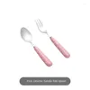 Dinnerware Sets Fork And Spoon Suit Smooth Delicate Lovable Creative Idea Portable Cartoon Baby Feeding Dinner Set