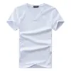 Männer Anzüge H159 Sommer Casual V-ausschnitt Atmungsaktive Marke T Shirt Männer Kurzarm Einfarbig Baumwolle Tops Tees S-5XL