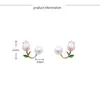 Boucles D'oreilles Créateur Coréen Perle De Tulipe Avec Des Fleurs Délicates 2023 Bijoux De Tempérament De Danse De Fête