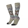 Femmes Chaussettes Boho Vintage Contemporain Cuisse Genou Haut Bas Kawaii Multicolore Moderne Over-the-Calf Tube