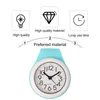 Wall Clocks Clock Kitchen Bathroom Waterproof Small Digital Silent Home Decor Shower With Sucker Grey