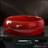 Bangle - Natural Yellow Orange Selling Jadeite Hand -snidade charmarmband