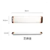 Plates Japanese Ceramic Long Plate Household Creative Sushi Professional Flat Dessert Snack Sashimi Teller