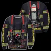 Bluzy męskie dostosuj nazwę Firefighter 3D Pełna drukowana z kaptura unisex męskie bluza streetwear zip pullover casualna kurtka dressit-56