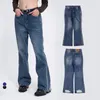 Jeans masculino cor sólida moderno hip hop retrô feminino cintura alta solto skinny calça casual