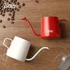 Gakehals kaffekokare häll över droppkruka 250 ml lång smal pip rostfritt stål hängande öronvatten dripper vattenkokare fo kaffe