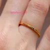 ペンダントネックレスは可dainty18kゴールドメッキステンレス鋼カラフルなモイサナイトスタッキングインシン女性のための人気のあるリング