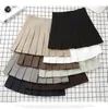 Skirts Brown Skirt Ladies Summer Clothe s High Waist Harajuku Korean Style Black Mini Pleated For School Girl Uniform 230715